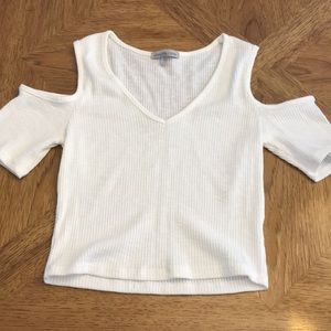 crop top, cold shoulder